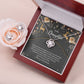 Daughter Knot Necklace and Earring Set-[Heartfelt Family Gift]