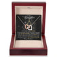 Daughter Merry Christmas Interlocking Hearts Necklace Gift-[Heartfelt Family Gift]