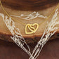 Daughter Merry Christmas Interlocking Hearts Necklace Gift-[Heartfelt Family Gift]