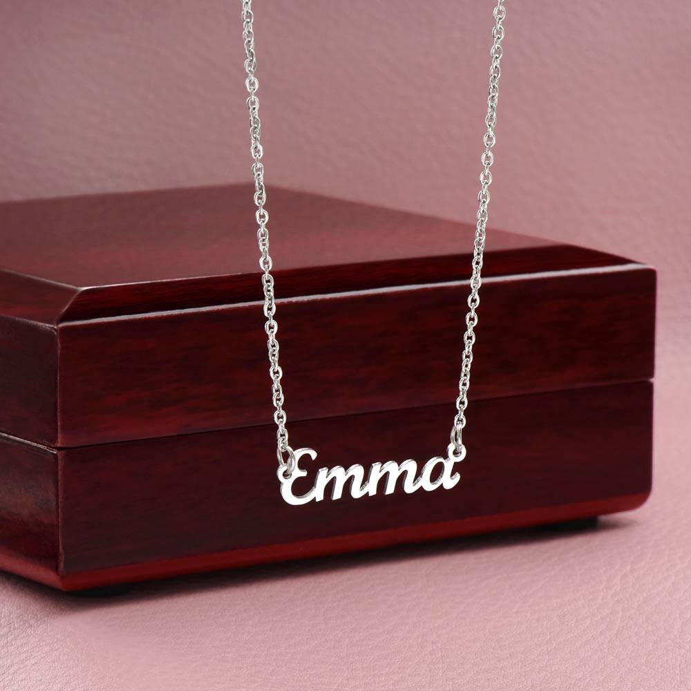 Daughter Never Forget That I Love You Name Necklace Christmas Gift-[Heartfelt Family Gift]