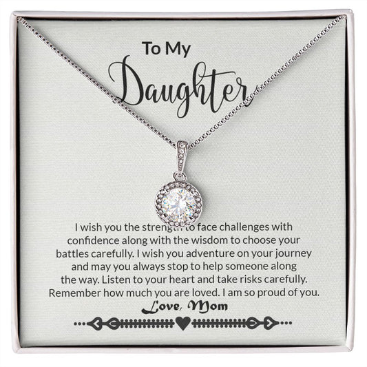 Daughter - Strength - Eternal Hope Necklace-[Heartfelt Family Gift]