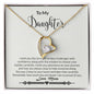 Daughter - Strength - Forever Love Necklace-[Heartfelt Family Gift]
