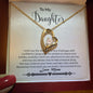 Daughter - Strength - Forever Love Necklace-[Heartfelt Family Gift]