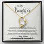 Daughter - Strength - Forever Love Necklace-[Heartfelt Family Gift]