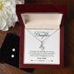 Daughter - Through My Eyes Alluring Beauty Necklace and Earring Set-[Heartfelt Family Gift]