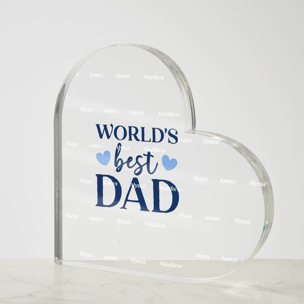 Acrylic Heart Plaque-[Heartfelt Family Gift]