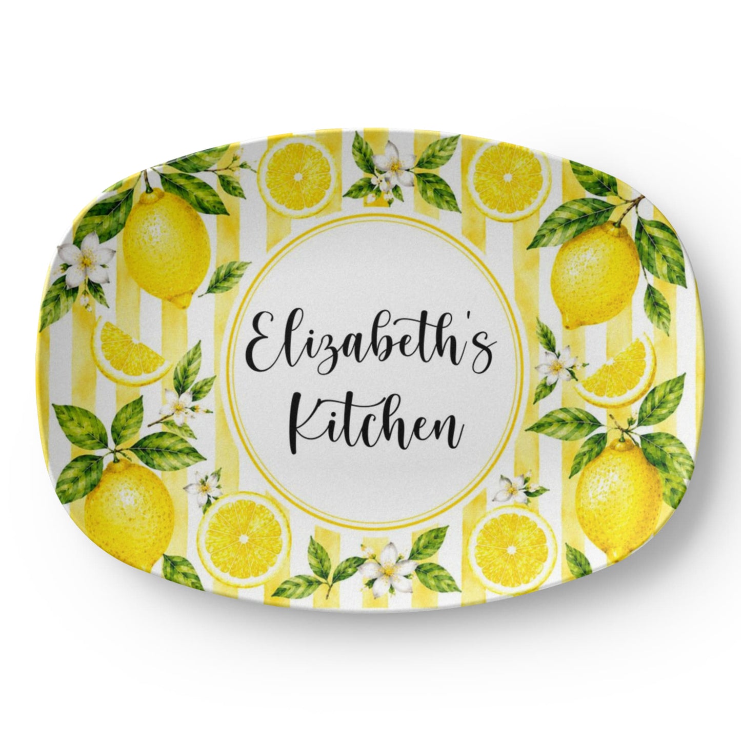 Personalized Lemon Serving Tray