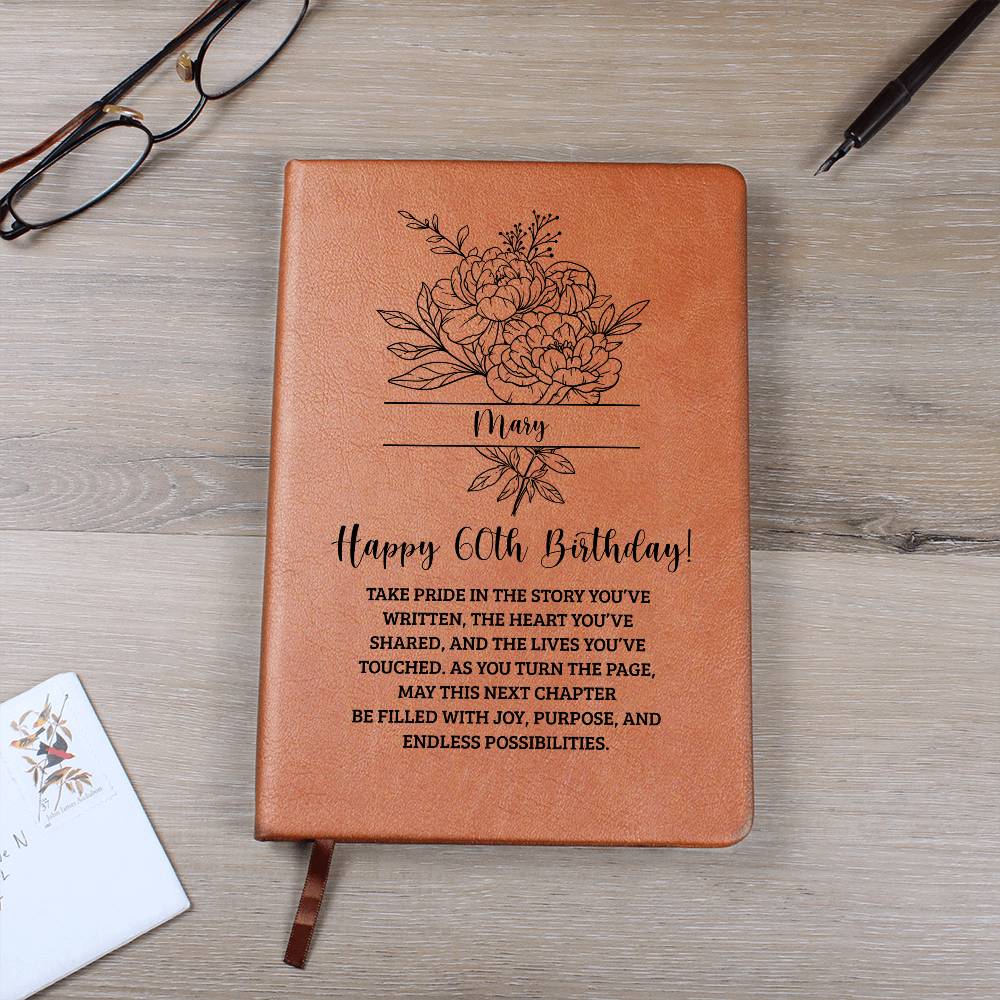 60th Birthday Birth Flower Journal
