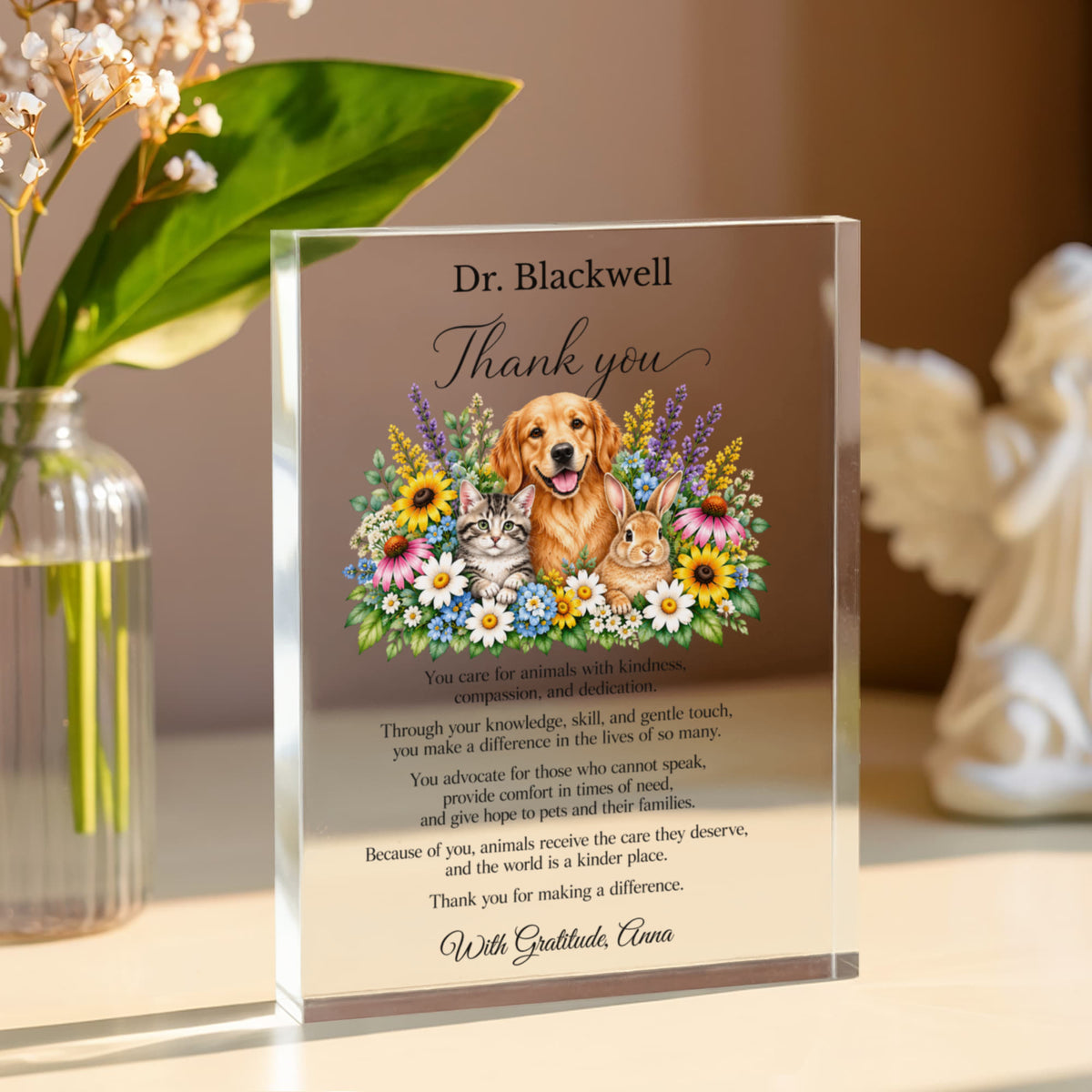 Veterinarian Appreciation Plaque