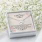 Time slips by(1) Mom Memorial Necklace-[Heartfelt Family Gift]