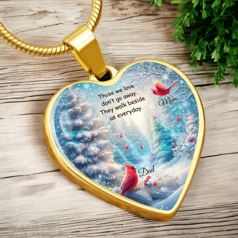 Heart Necklace with Engraving-[Heartfelt Family Gift]