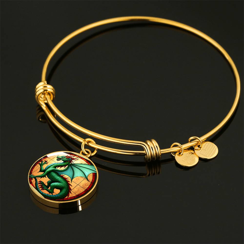 Green Dragon Pendant Necklace