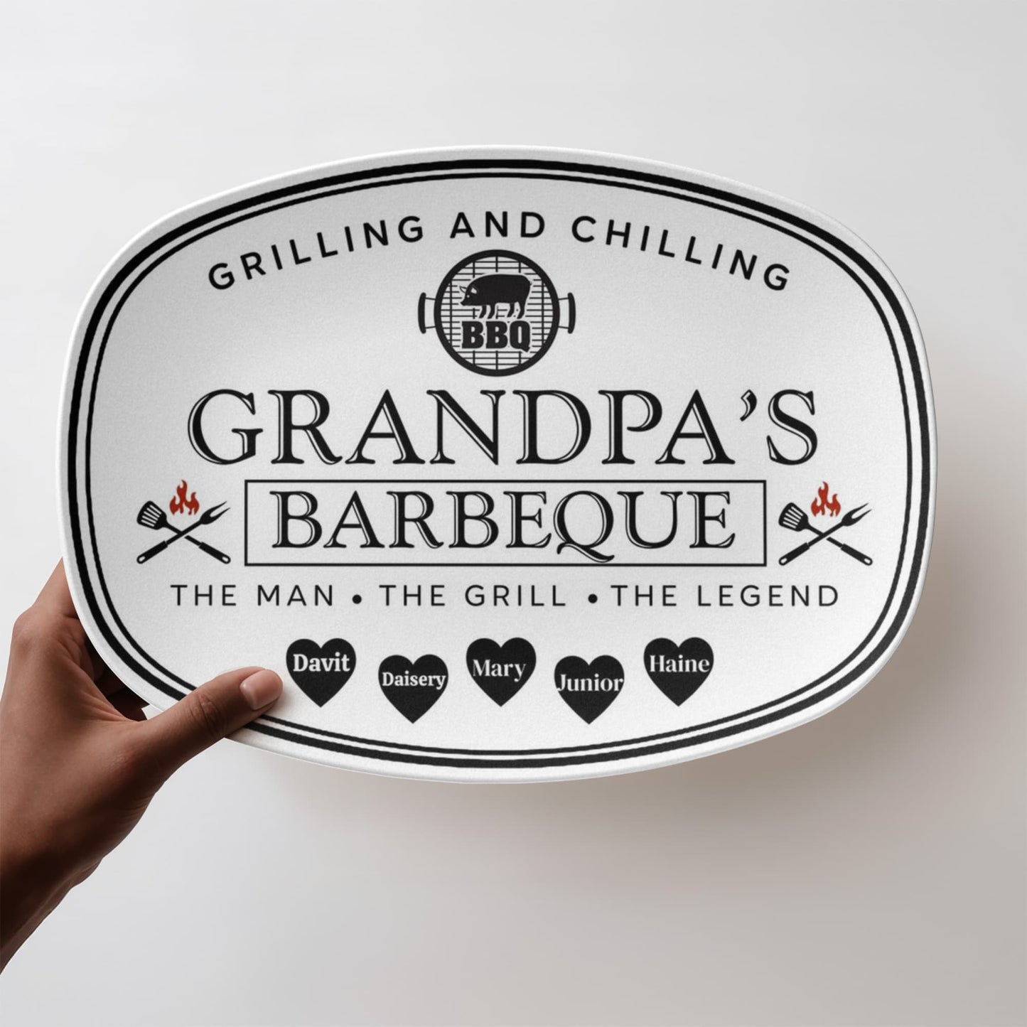 Grandpas Grilling Platter 10”x14” Platter
