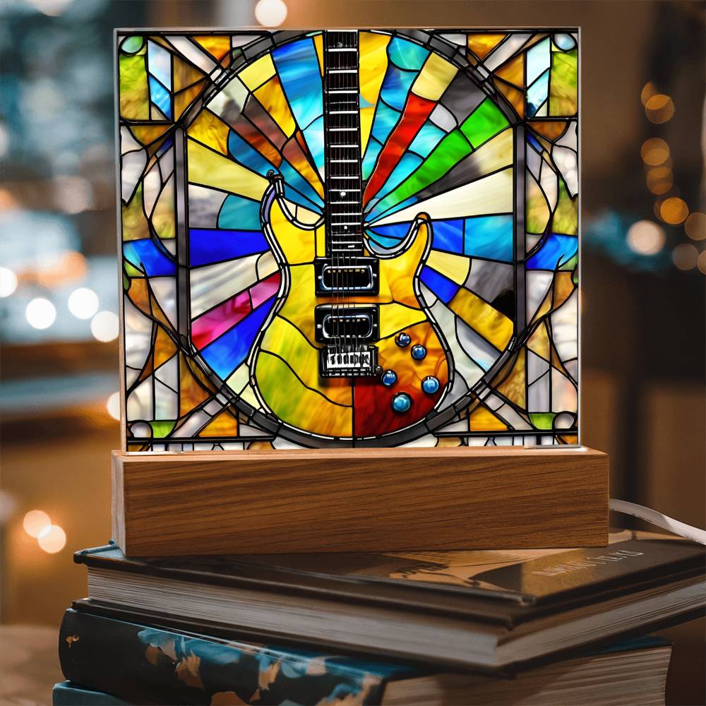 Electric Guitar Acrylic Plaque