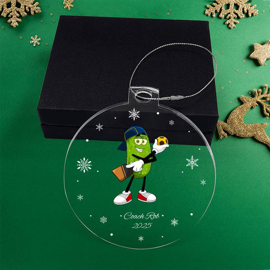 Pickleball Ref Christmas Ornament