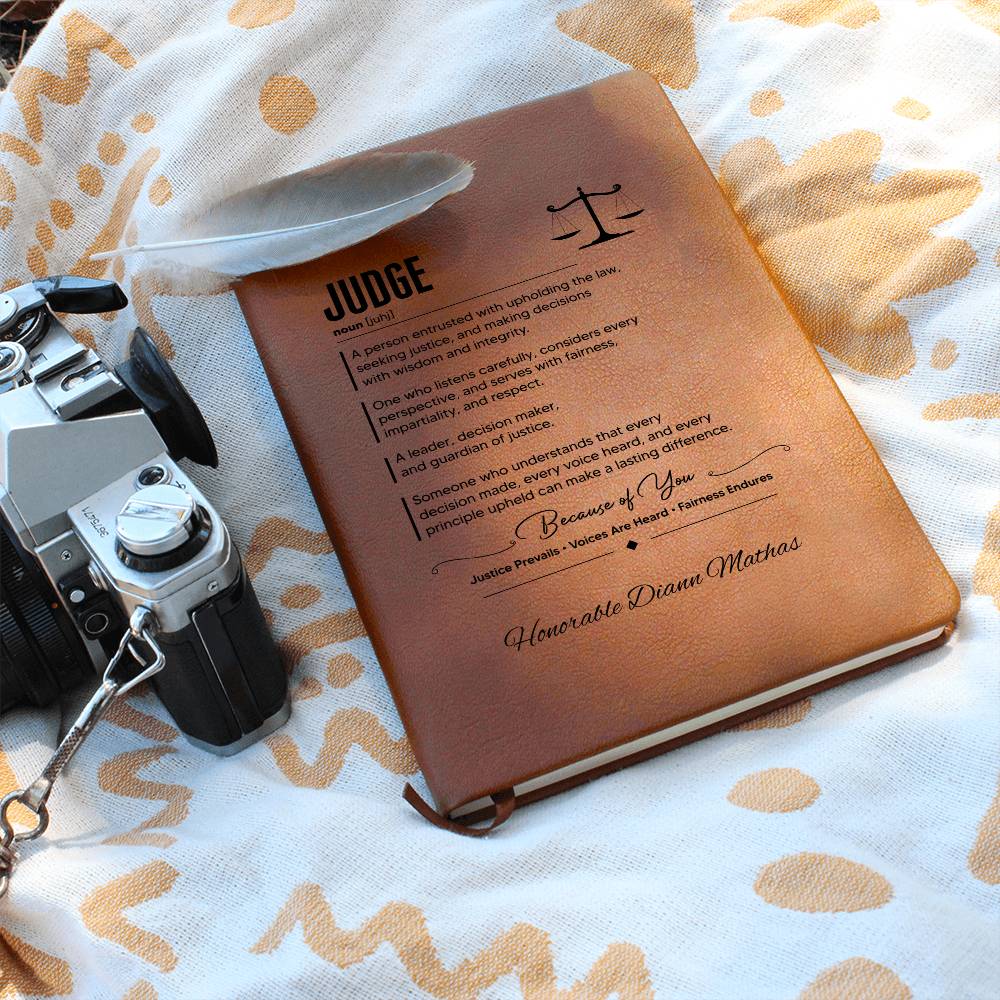 Personalized Judge Journal Gift