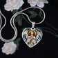 Guardian Angel Heart Necklace with Engraving-[Heartfelt Family Gift]