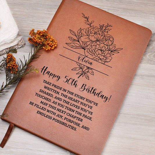 50th Birthday Birth Flower Journal
