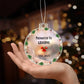 Promoted to Grandma Acrylic Round Christmas Ornament-[Heartfelt Family Gift]