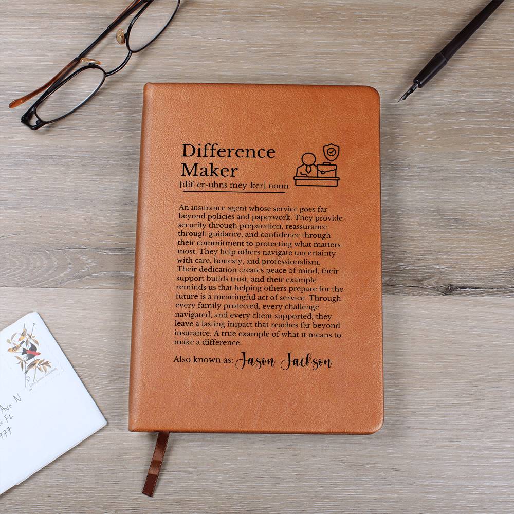 Insurance Agent Appreciation Journal