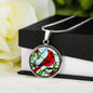 Cardinal Engraved Necklace in Gold or Silver-[Heartfelt Family Gift]