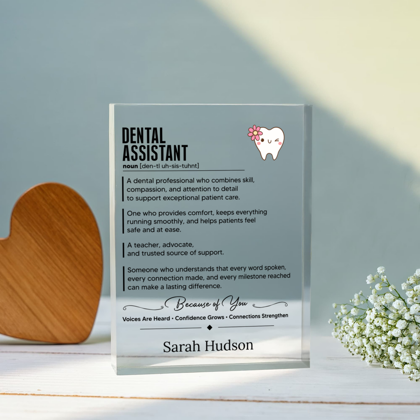 Dental Assistant Appreciation Plaque Gift