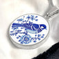 Blue Bird China Pattern Pendant Necklace-[Heartfelt Family Gift]