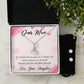 Dear Mom Alluring Beauty Necklace Earring Set-[Heartfelt Family Gift]