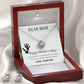 Dear Mom Happy Mother’s Day Love Knot Necklace And Earring Set-[Heartfelt Family Gift]