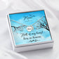 Mom Memorial Necklace Half of my Heart Lives in Heaven-[Heartfelt Family Gift]
