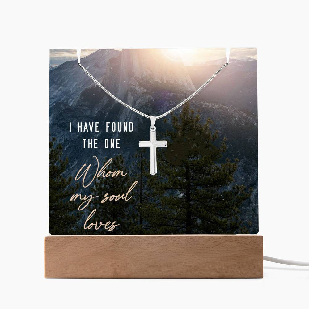 Faith Religious Plaque & Cross Gift Set-[Heartfelt Family Gift]