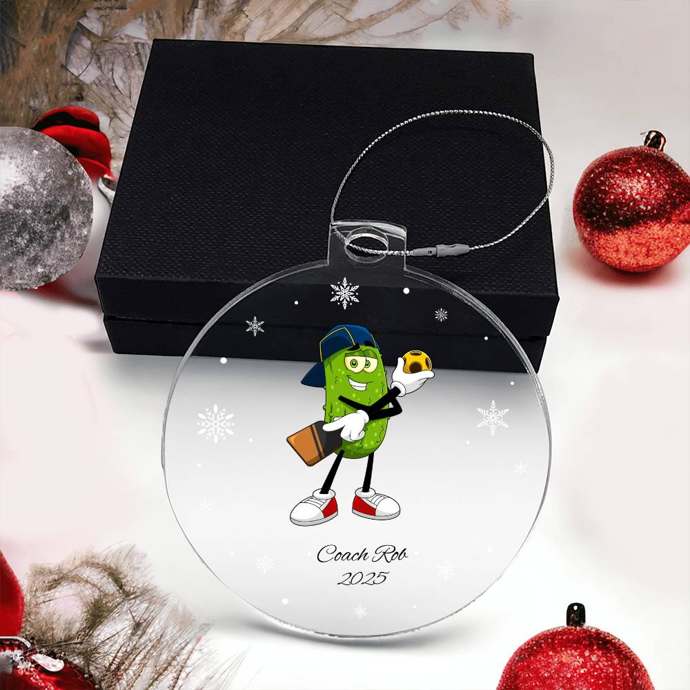 Pickleball Ref Christmas Ornament