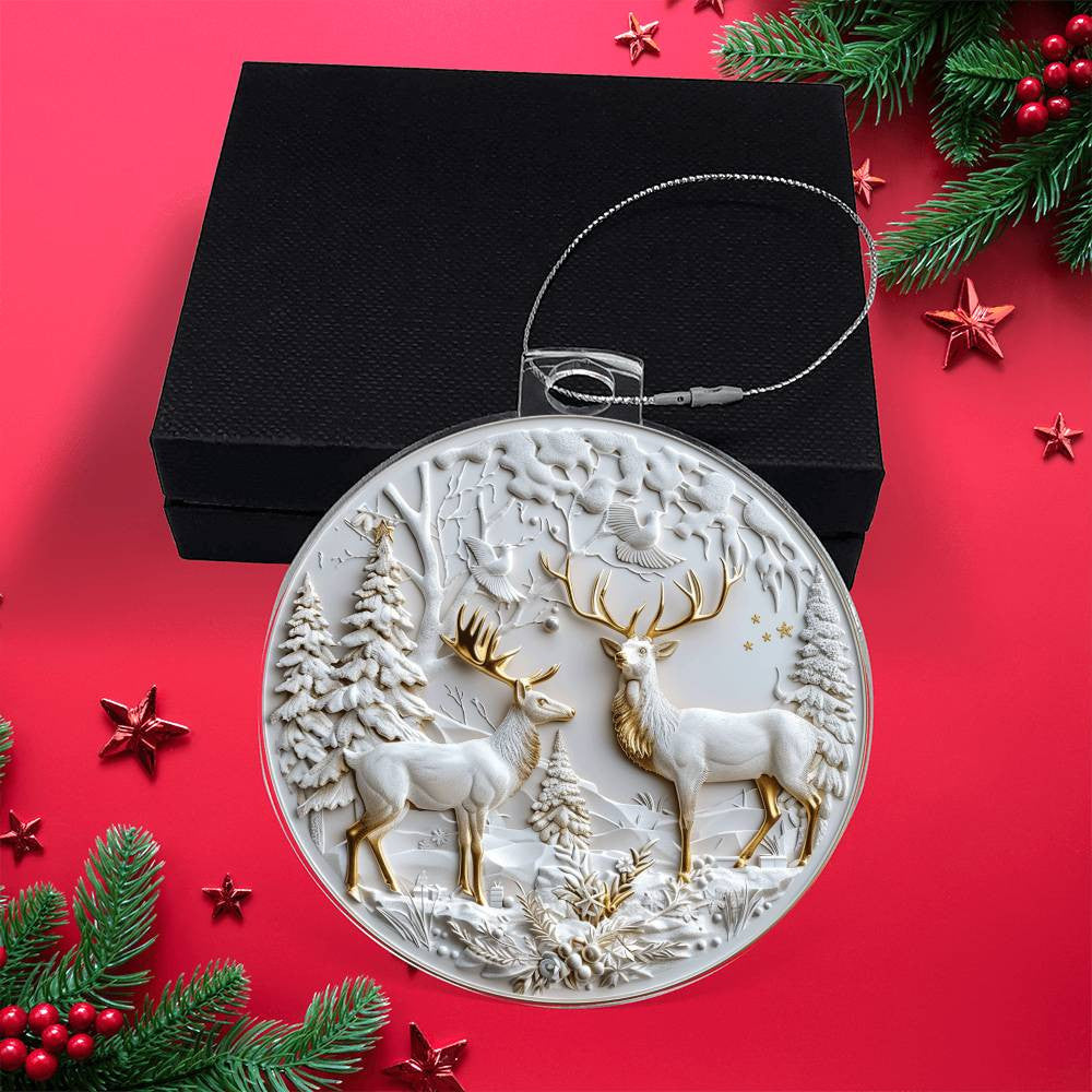 Acrylic Christmas Ornament-[Heartfelt Family Gift]