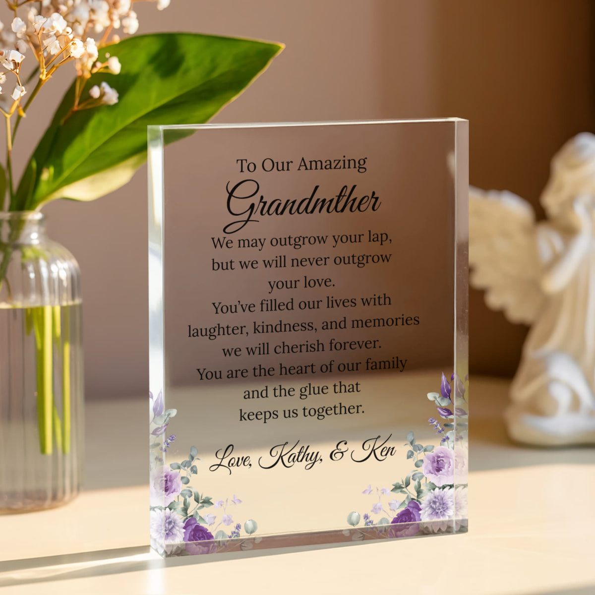 Granddaughter Floral Plaque
