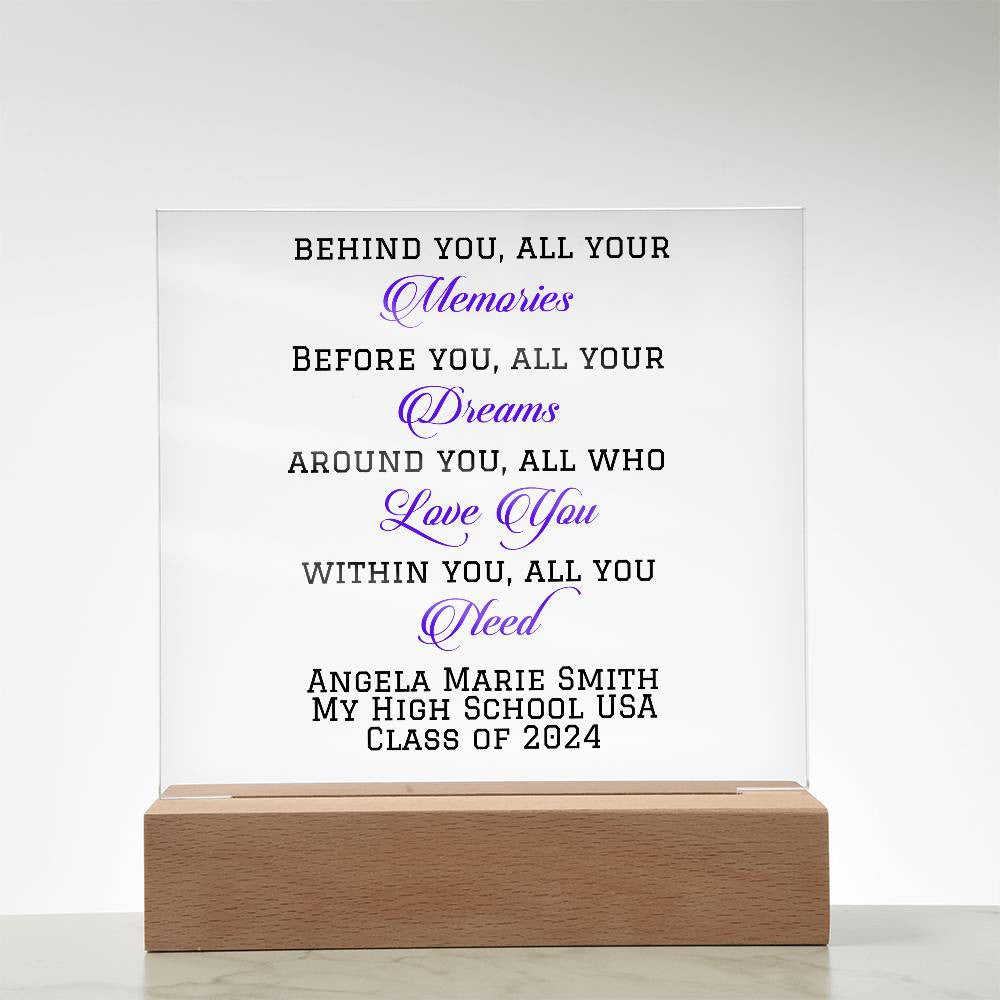 Class of 2025 Graduation Gift Plaque-[Heartfelt Family Gift]
