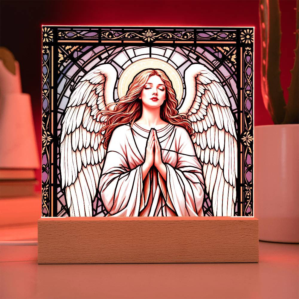 Guardian Angel Christmas Rememberance LED Plaque Decor-[Heartfelt Family Gift]