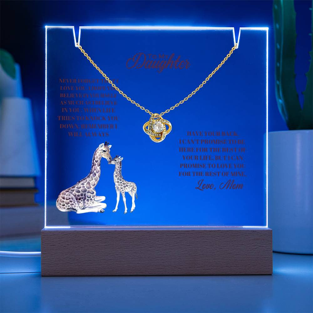 Daughter  Keepsake Acrylic Bundle (Love Knot)-[Heartfelt Family Gift]