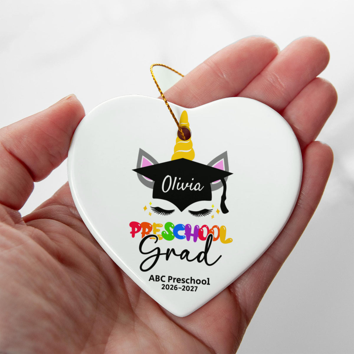 Personalized PreSchool Ornament Gift For Kids