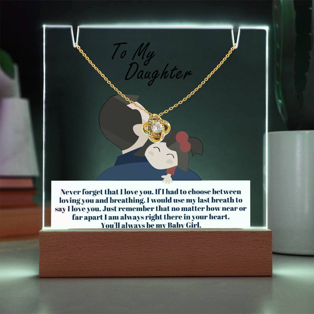 Dad Daughter Acrylic Necklace Gift Set-[Heartfelt Family Gift]