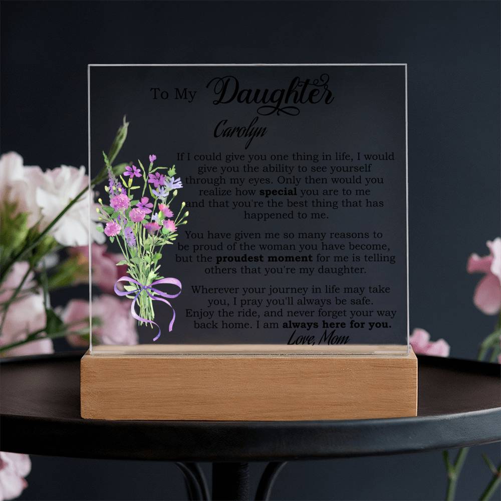 Personalized Daughter Plaque