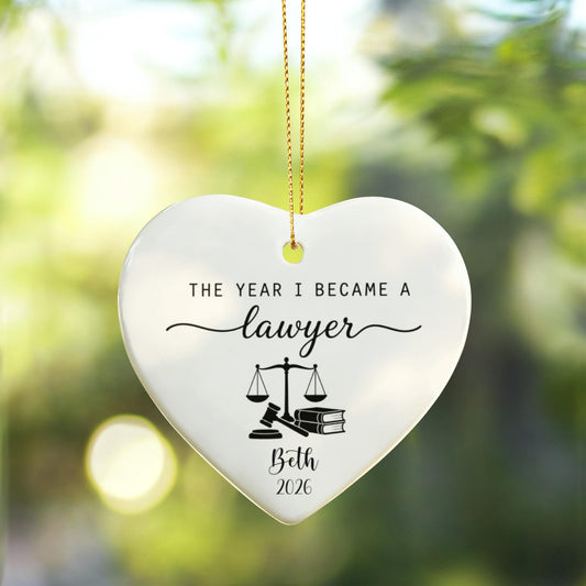 1st Christmas As A Lawyer Ornament