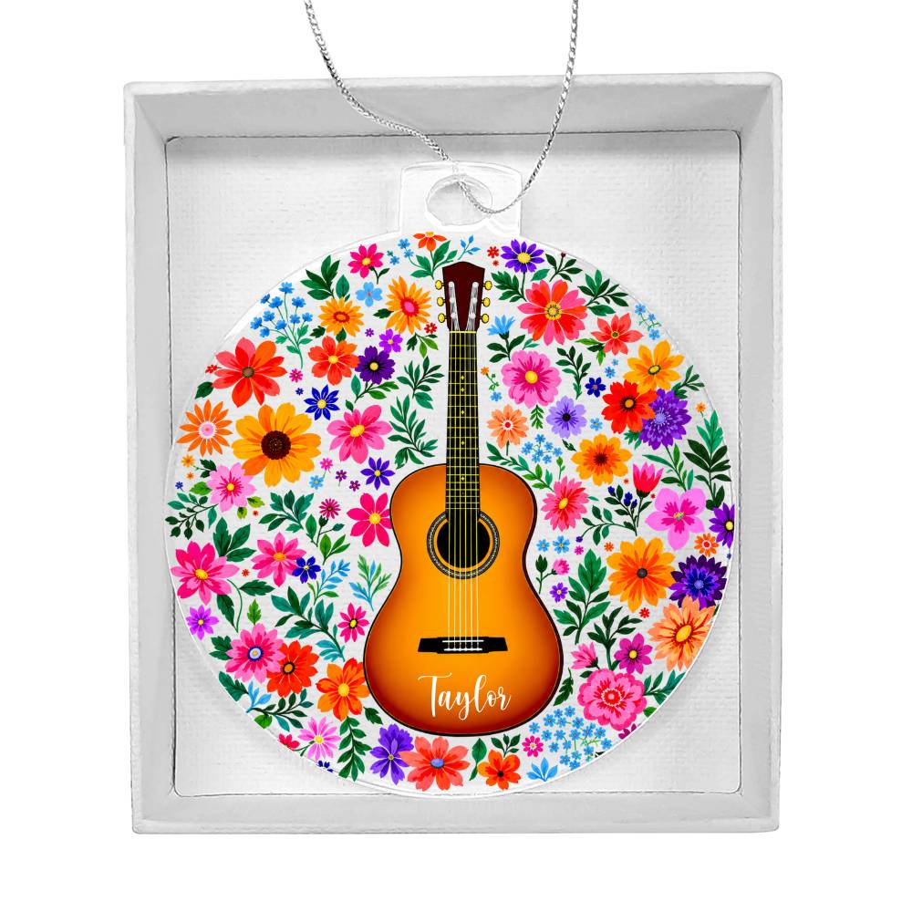 Personalized Acoustic Guitar Ornament