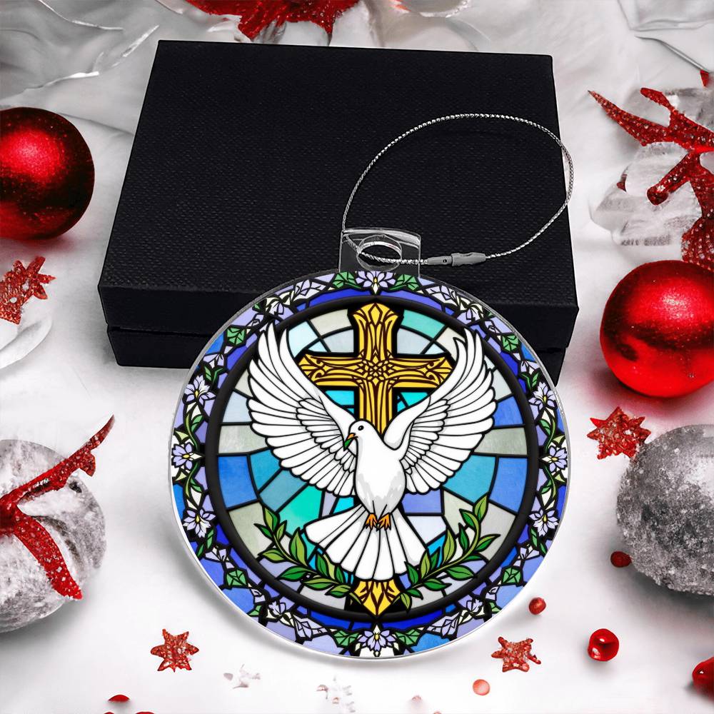 Dove Acrylic Ornament Plaque