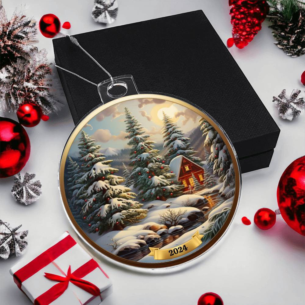 Winter Woodland Christmas Tree Ornament-[Heartfelt Family Gift]