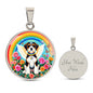 Beagle Dog Engraved Rainbow Bridge Memorial Necklace-[Heartfelt Family Gift]