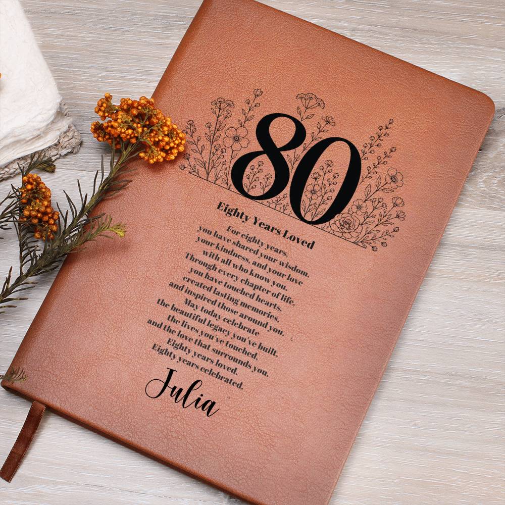 80th Birthday Journal