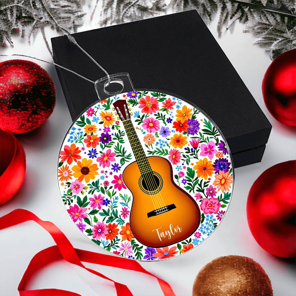 Personalized Acoustic Guitar Ornament