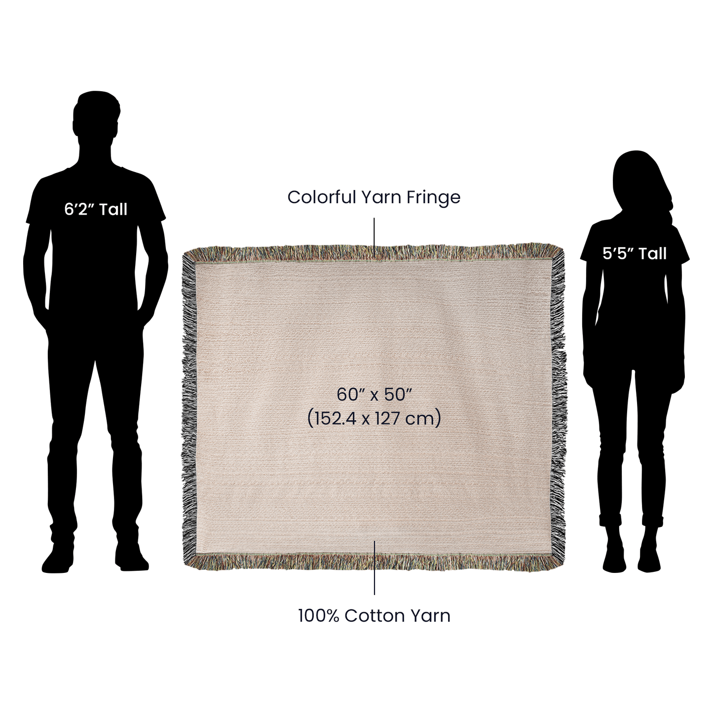 Custom Couples Woven Blanket, Personalized Wedding Gift with Names and Date, Mountain Forest Throw, Anniversary Gift 100% Cotton