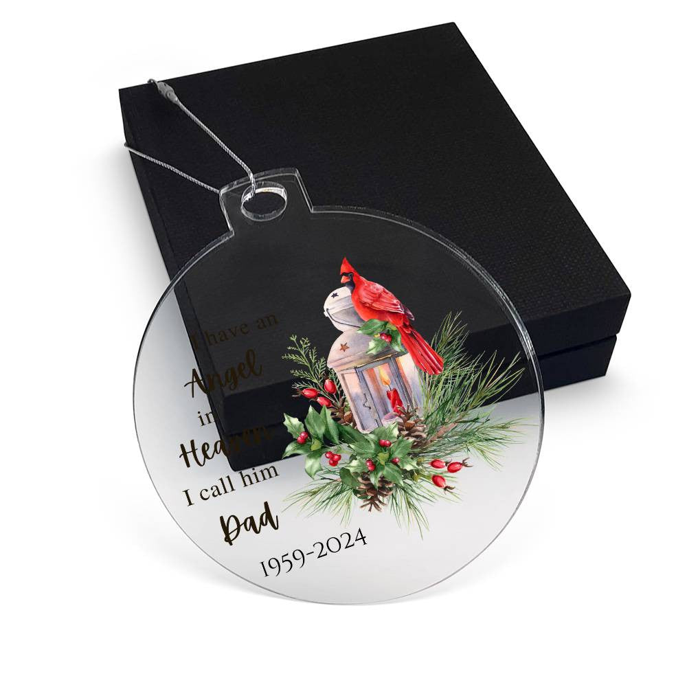 Dad Angel Ornament-[Heartfelt Family Gift]