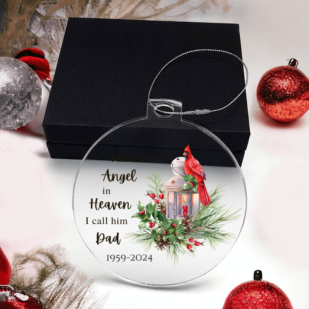 Dad Angel Ornament-[Heartfelt Family Gift]